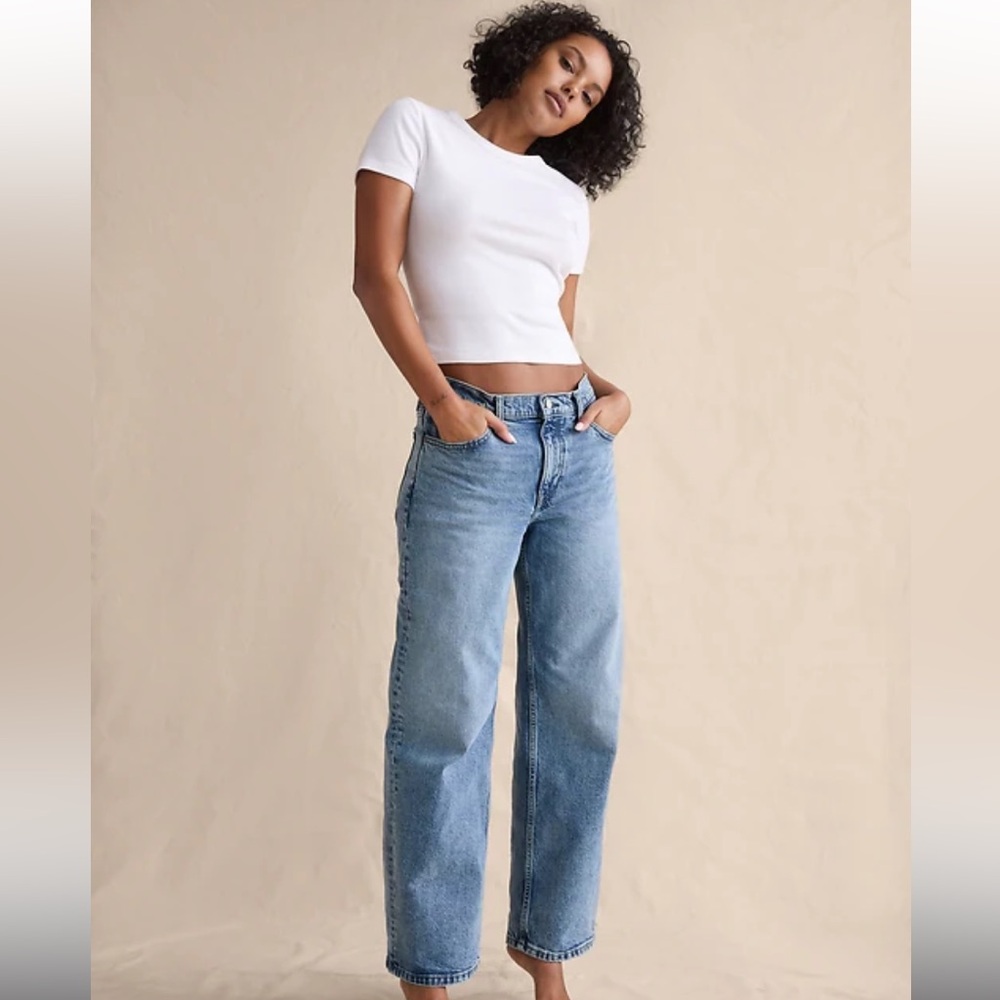 Banana Republic Light Wash Straight Leg Jeans